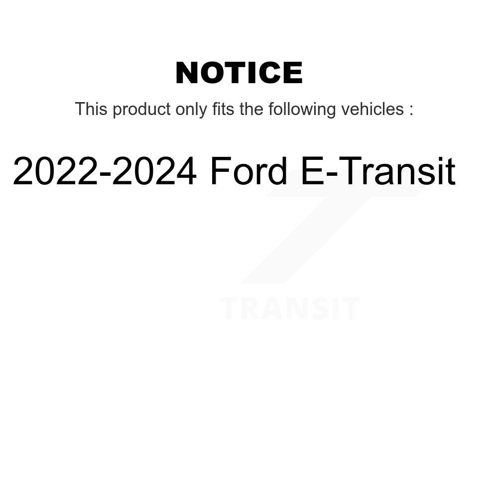 Rotor de frein à disque arrière (1 pièce seulement) pour Ford E-Transit 2022-2024 8-TQ8496