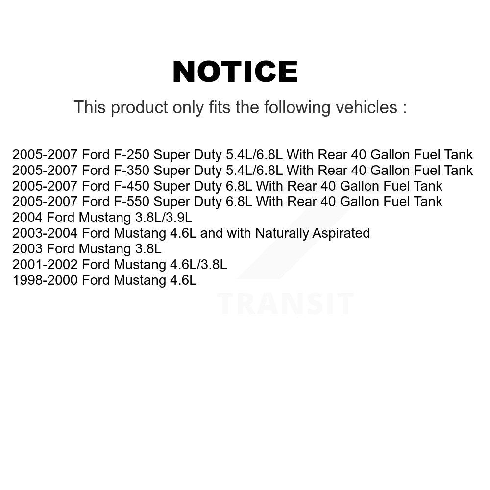 Pompe à carburant électrique, pour Ford Mustang F-350 Super Duty F-250 F-550 F-450