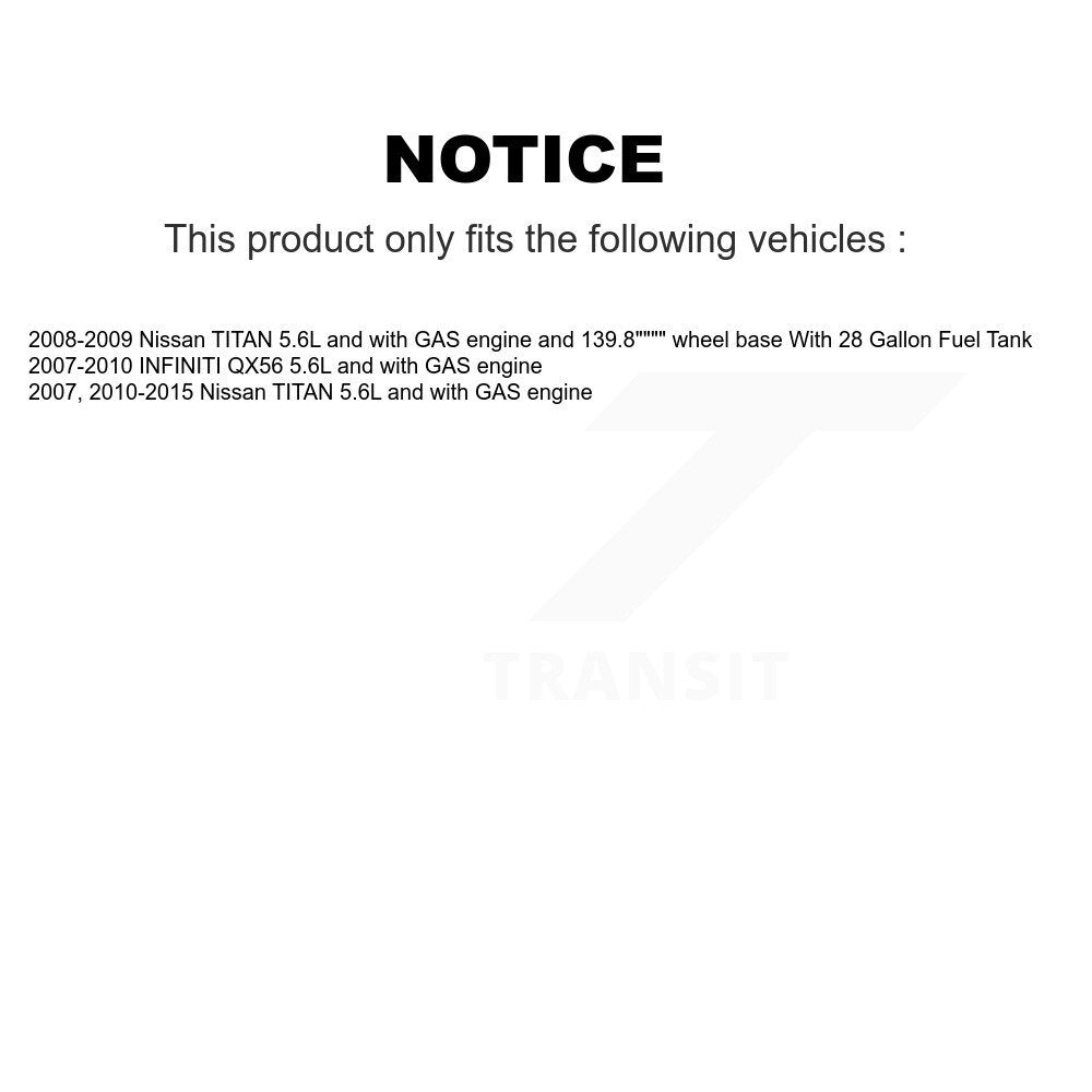Ensemble de module de pompe à carburant pour Nissan TITAN INFINITI QX56 AGY-00310040