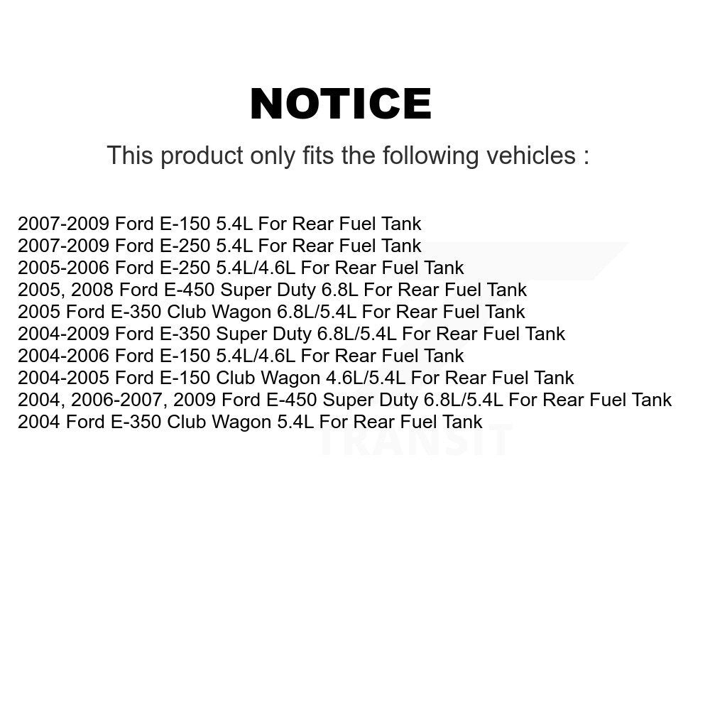 Ensemble d'émetteur de pompe à carburant, pour Ford E-350 Super Duty E-250 E-150 Club Wagon E-45