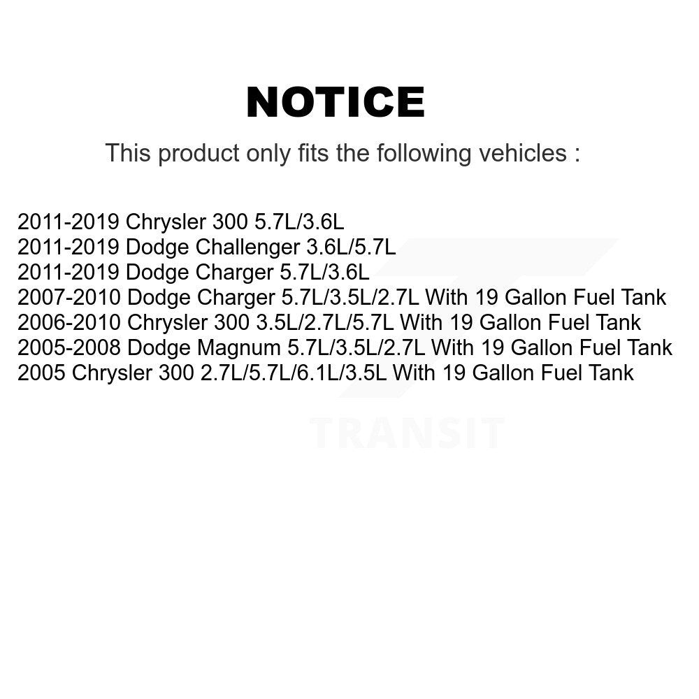 Ensemble de Module de pompe à carburant gauche, pour Dodge Chrysler 300 chargeur Challenger Magnum