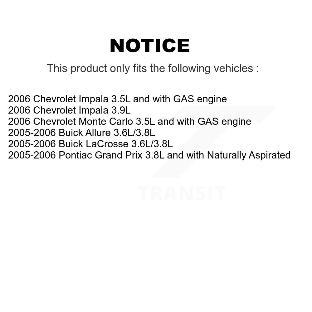Ensemble de Module de pompe à carburant, pour Buick LaCrosse Chevrolet Impala Pontiac Grand Pri
