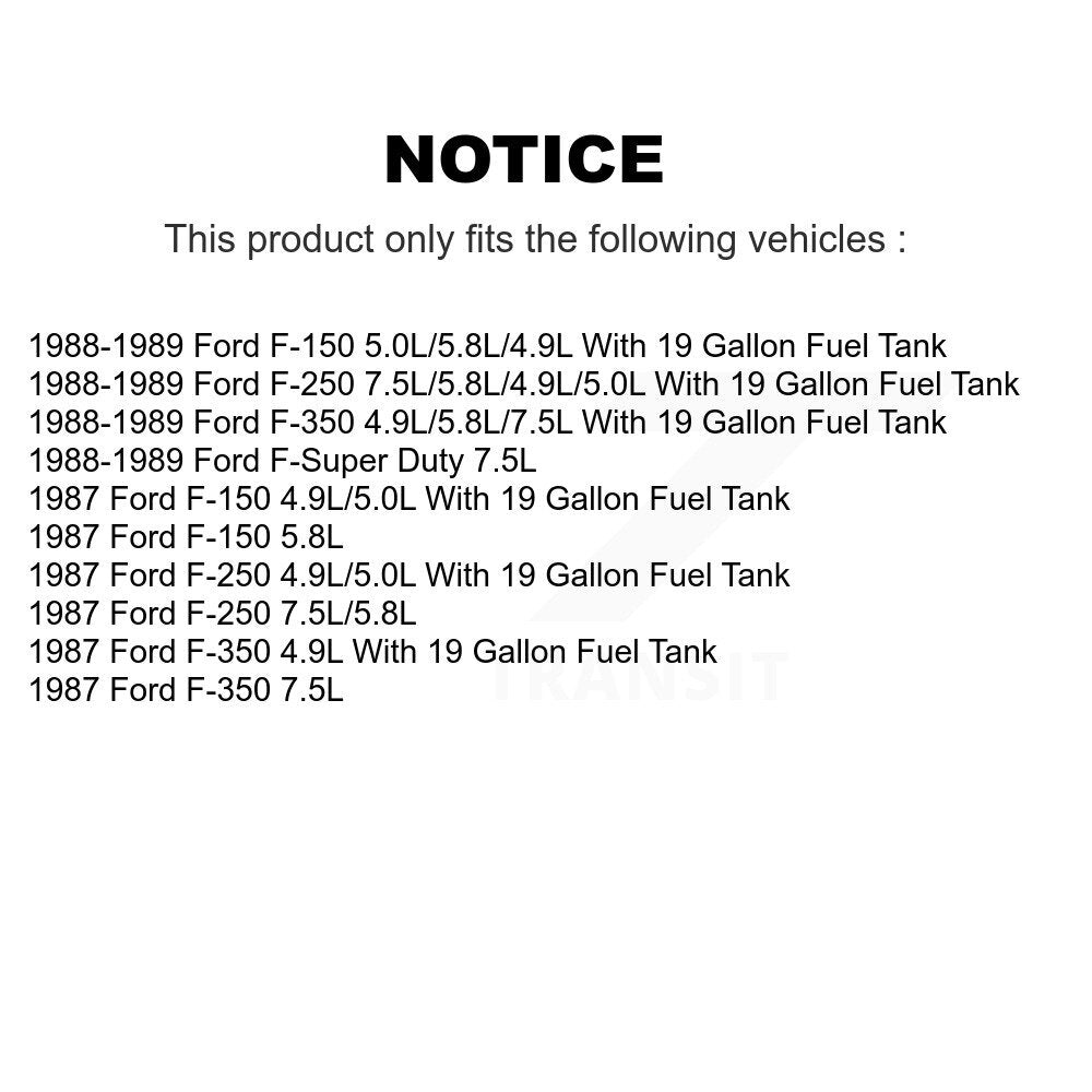 Assemblage d'expéditeur de pompe à carburant gauche pour Ford F-150 F-250 F-350 F-Super Duty