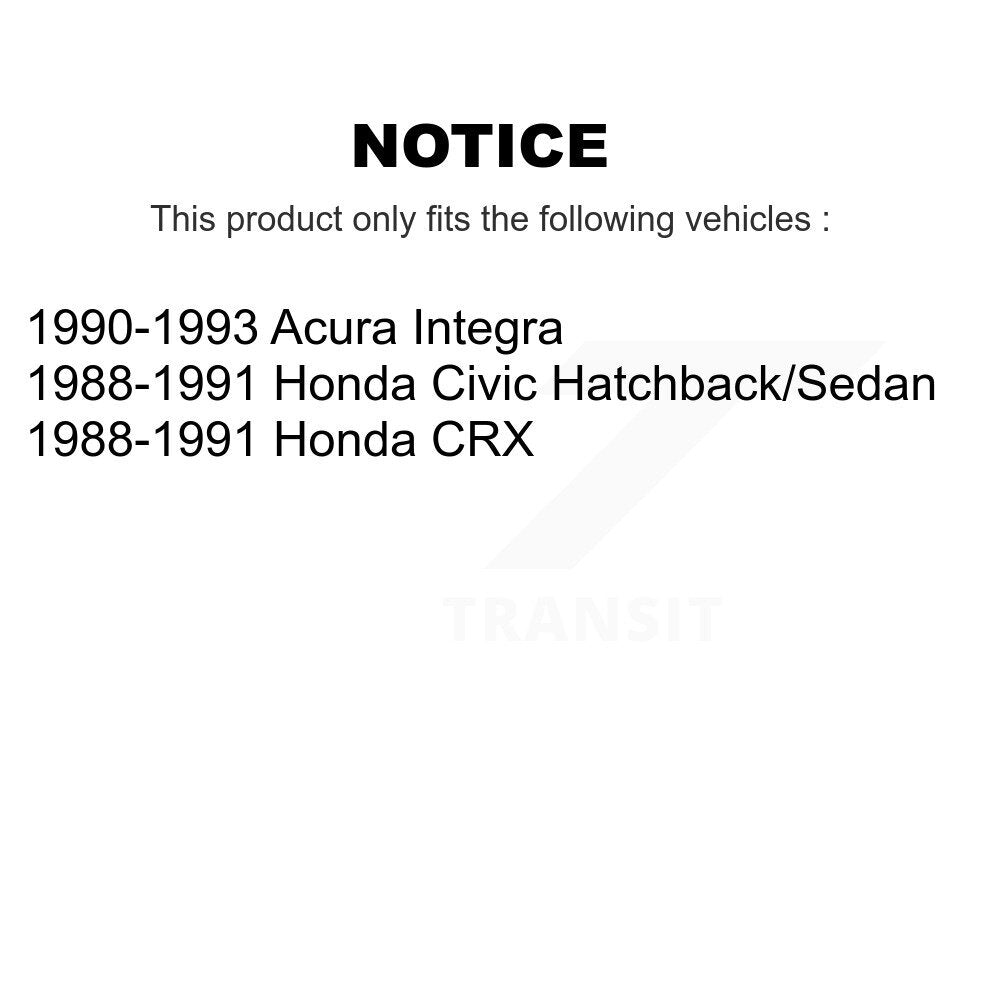 Sangle de réservoir de carburant pour Honda Civic Acura Integra CRX AGY-01110073