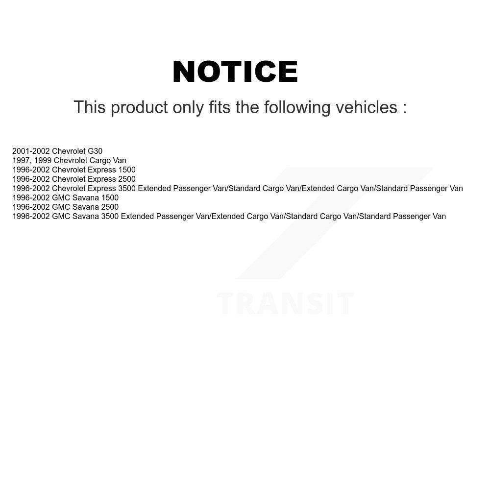 Sangle de réservoir de carburant, pour fourgon Cargo Chevrolet GMC Express 3500 Savana 2500 1500 G30