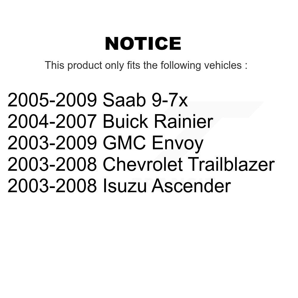 Sangle de réservoir de carburant, pour Chevrolet Trailblazer GMC envoyé Buick Rainier Saab 9-7x