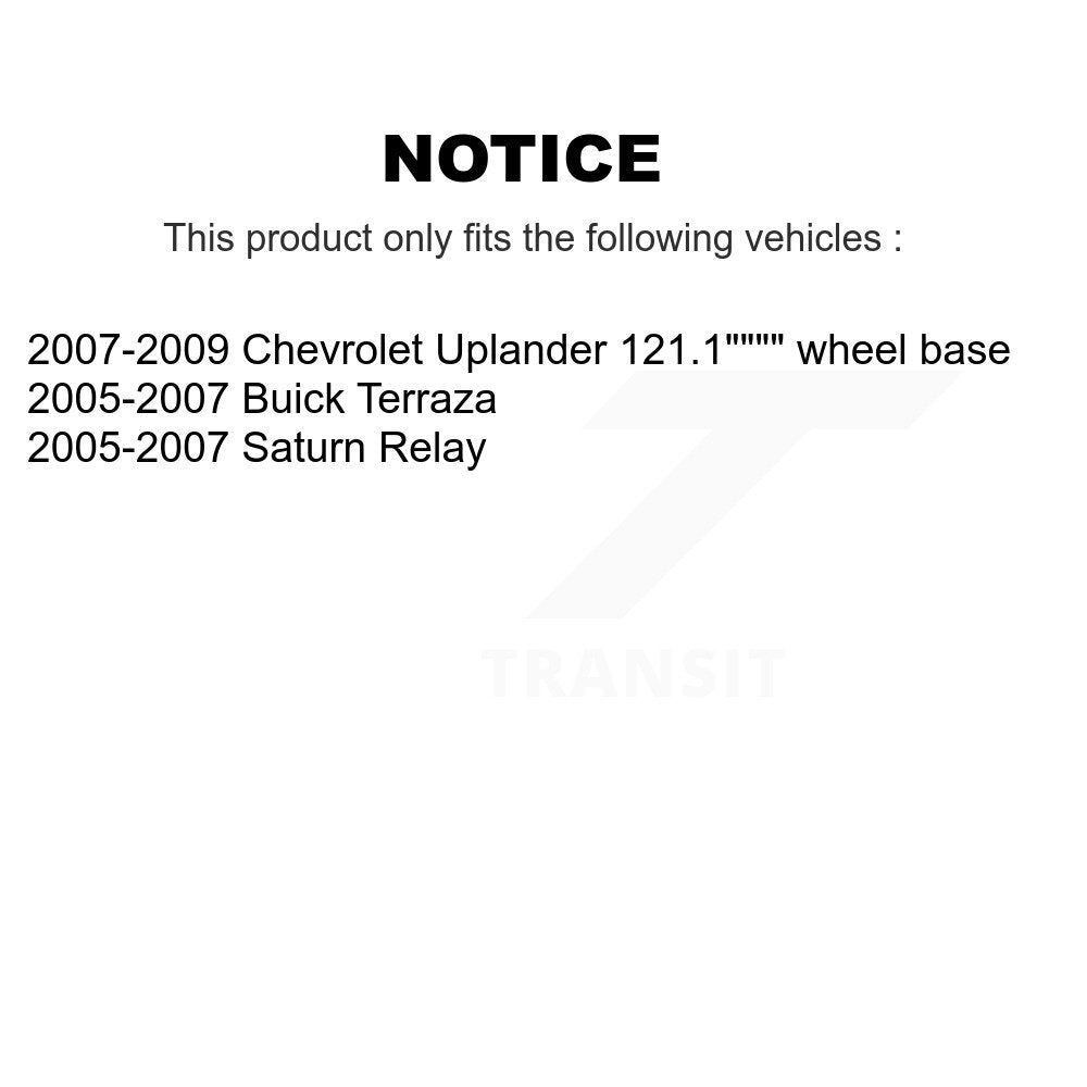 Sangle de réservoir de carburant pour Chevrolet Uplander Buick Terraza Saturn relais AGY-01110377