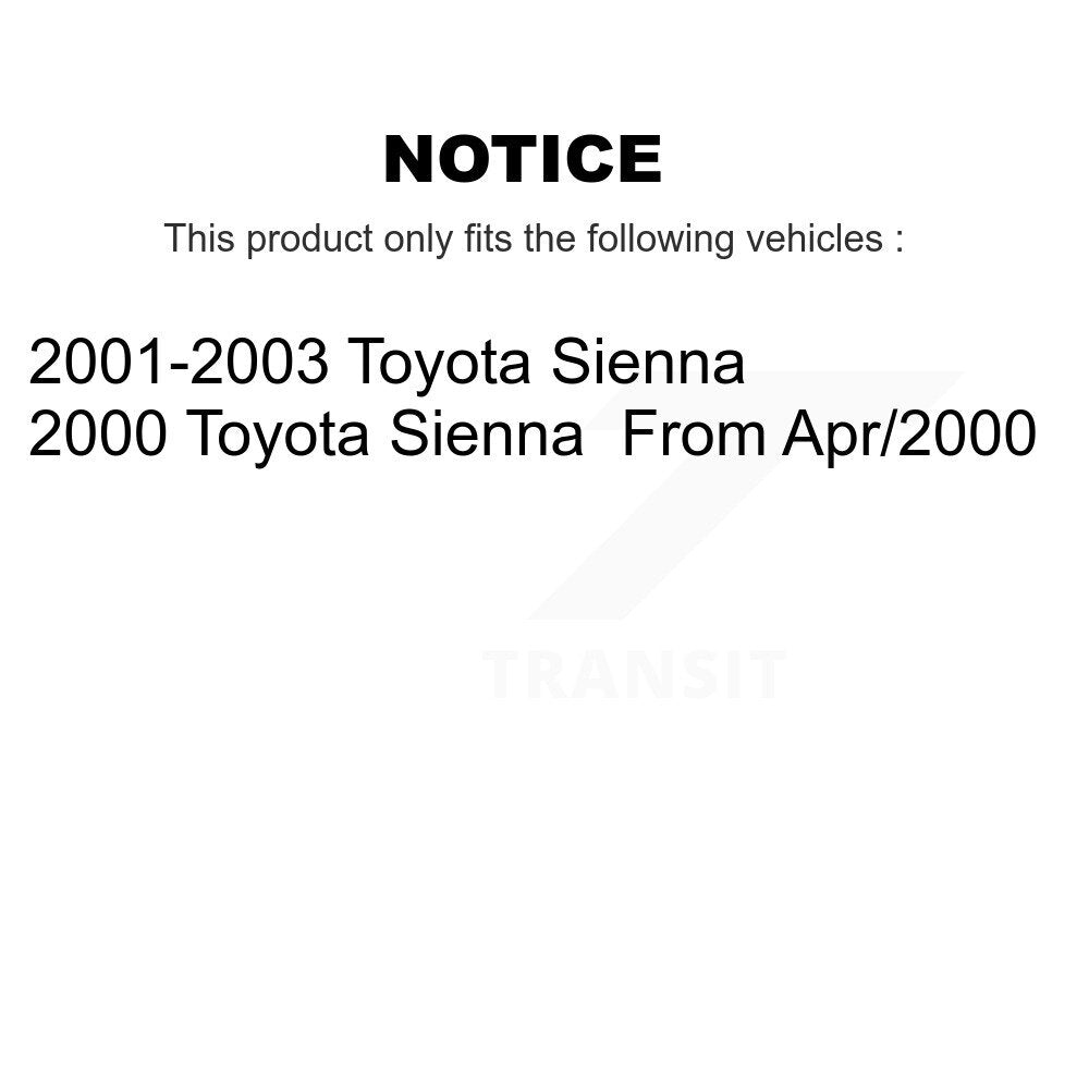 Sangle de réservoir de carburant pour Toyota Sienna AGY-01110397