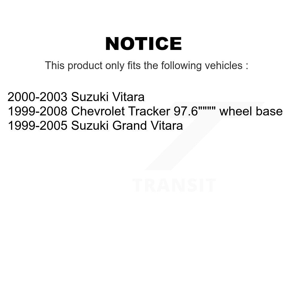 Sangle de réservoir de carburant pour Chevrolet Tracker Suzuki Grand Vitara AGY-01110412