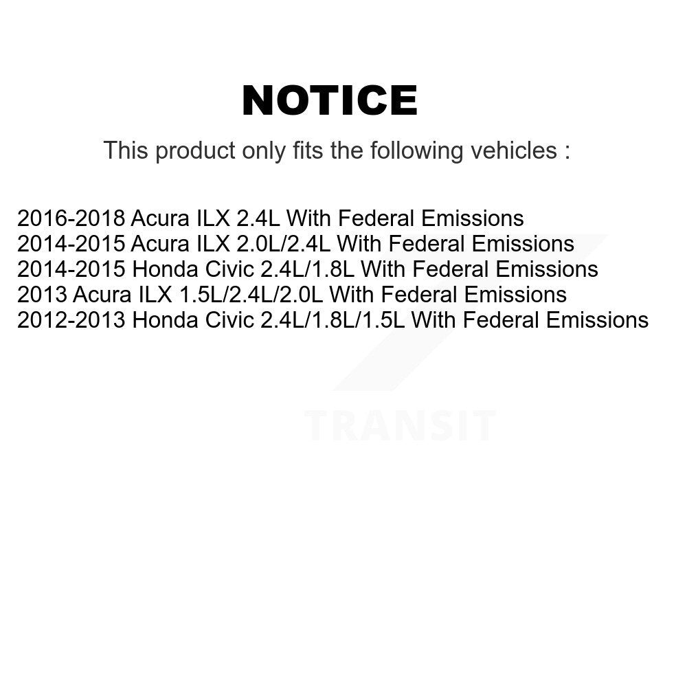 Ensemble de module de pompe à carburant pour Honda Civic Acura ILX avec émissions fédérales