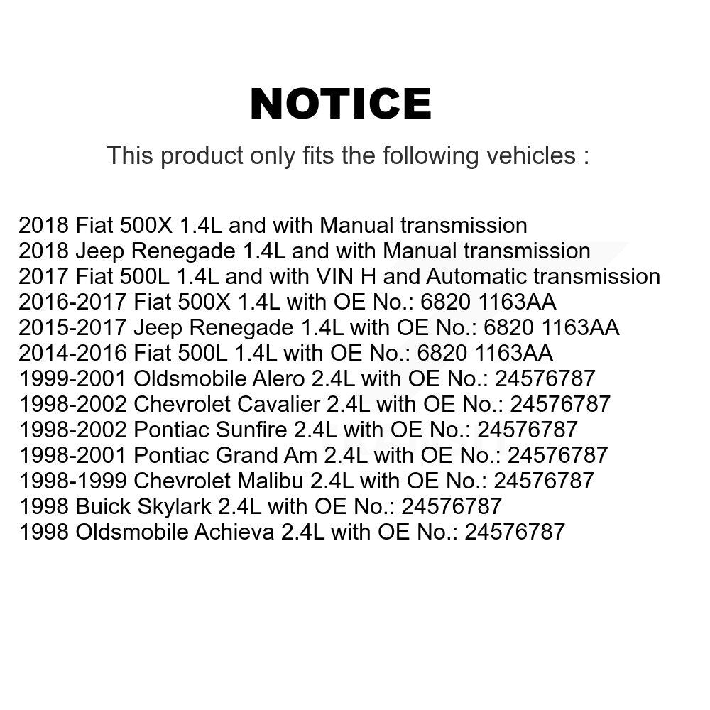Courroie d'entraînement accessoire pour Jeep Renegade Chevrolet Pontiac Cavalier Fiat Sunfire