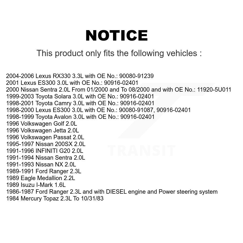 Courroie d'entraînement accessoire pour Toyota Camry Lexus RX330 Solara Ford Ranger ES300 Jett
