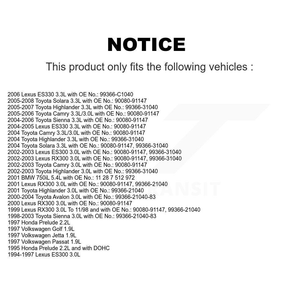 Courroie d'entraînement accessoire d'alternateur pour Toyota Camry Sienna Highlander Lexus Solara