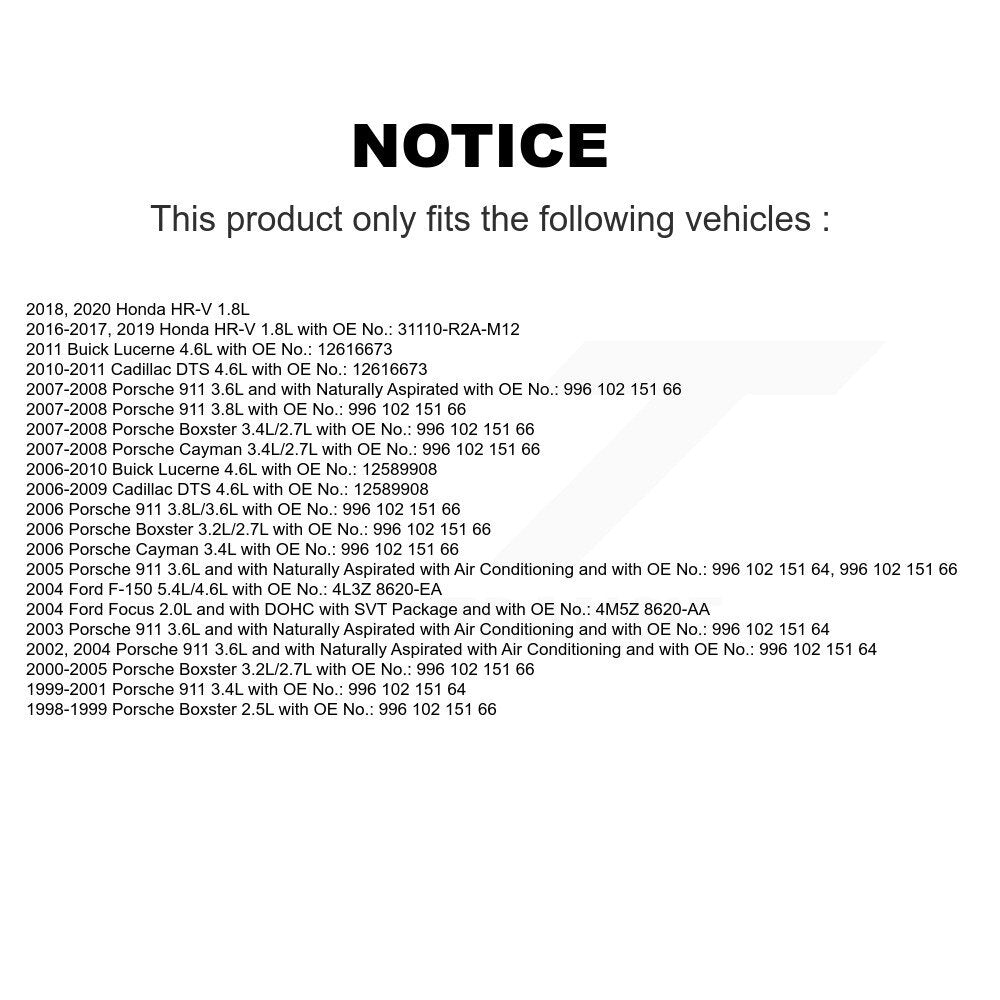 Courroie d'entraînement accessoire pour Honda HR-V Porsche Ford F-150 Buick Lucerne 911 Boxste