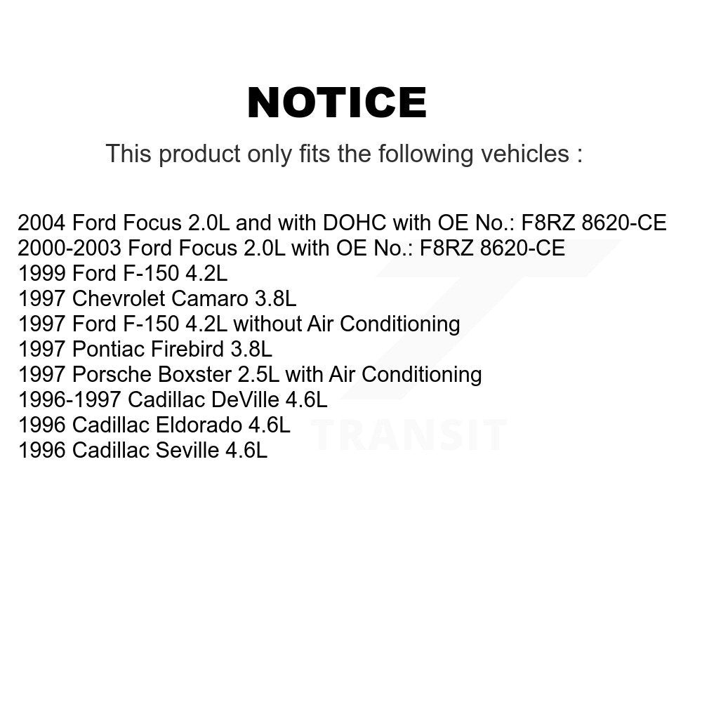 Courroie d'entraînement accessoire pour Ford F-150 Focus Chevrolet Camaro Cadillac Pontiac