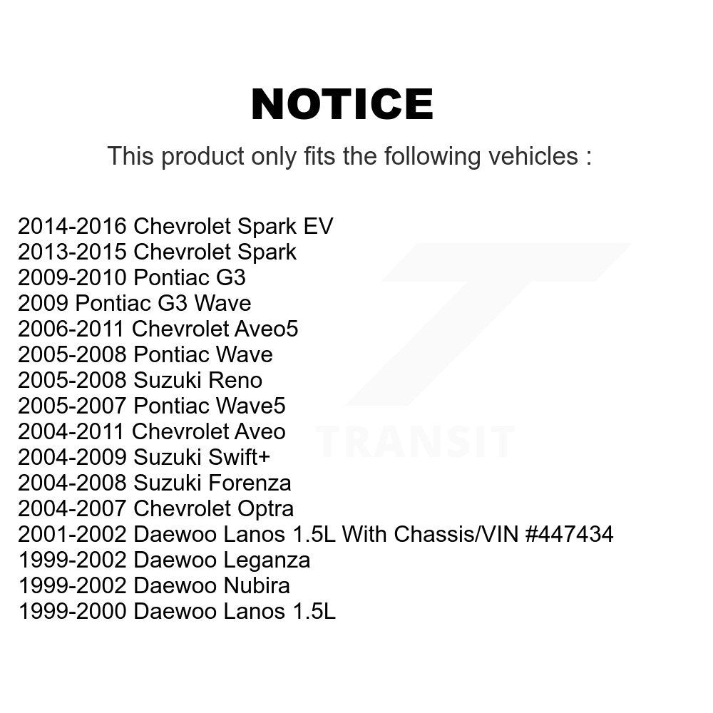 Plaquettes de frein à disque avant en céramique, pour Chevrolet Aveo Pontiac Aveo5 Wave Spark G3 EV
