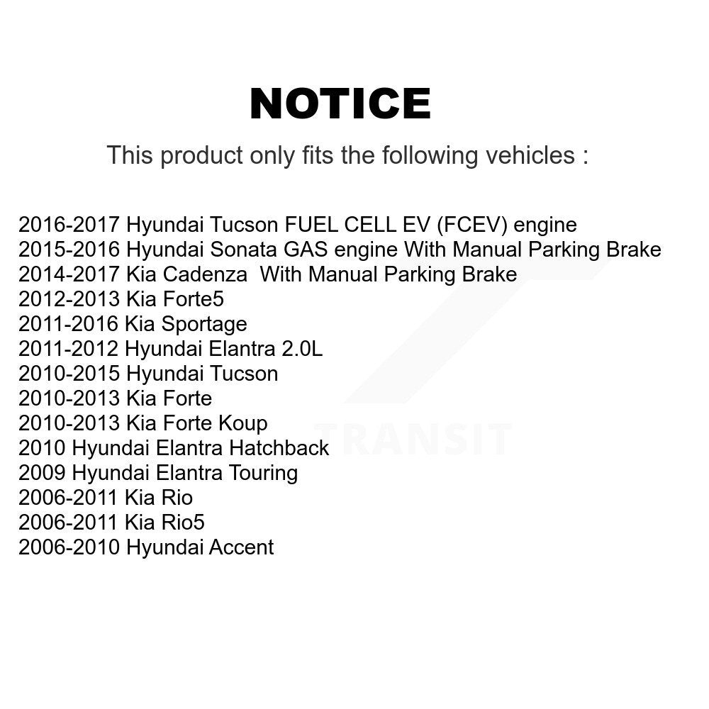 Plaquettes de frein à disque arrière en céramique, pour Hyundai Tucson Elantra Kia Accent Sportage Rio