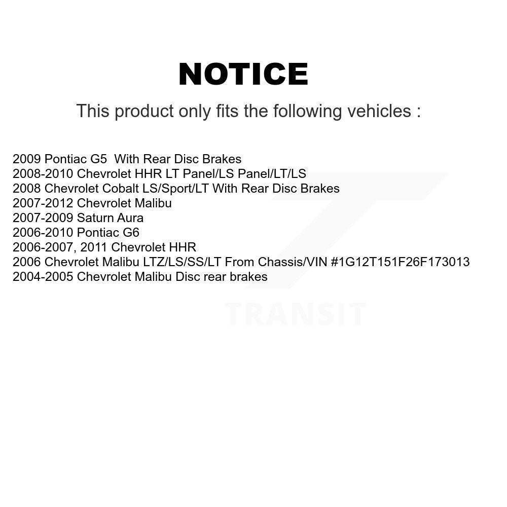 Plaquettes de frein à disque avant en céramique, pour Chevrolet Malibu Pontiac G5 G6 HHR Cobalt Aur