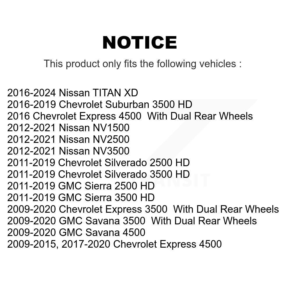 Plaquettes de frein à disque en céramique, pour GMC Chevrolet Sierra 2500 HD Silverado 3500 Savana