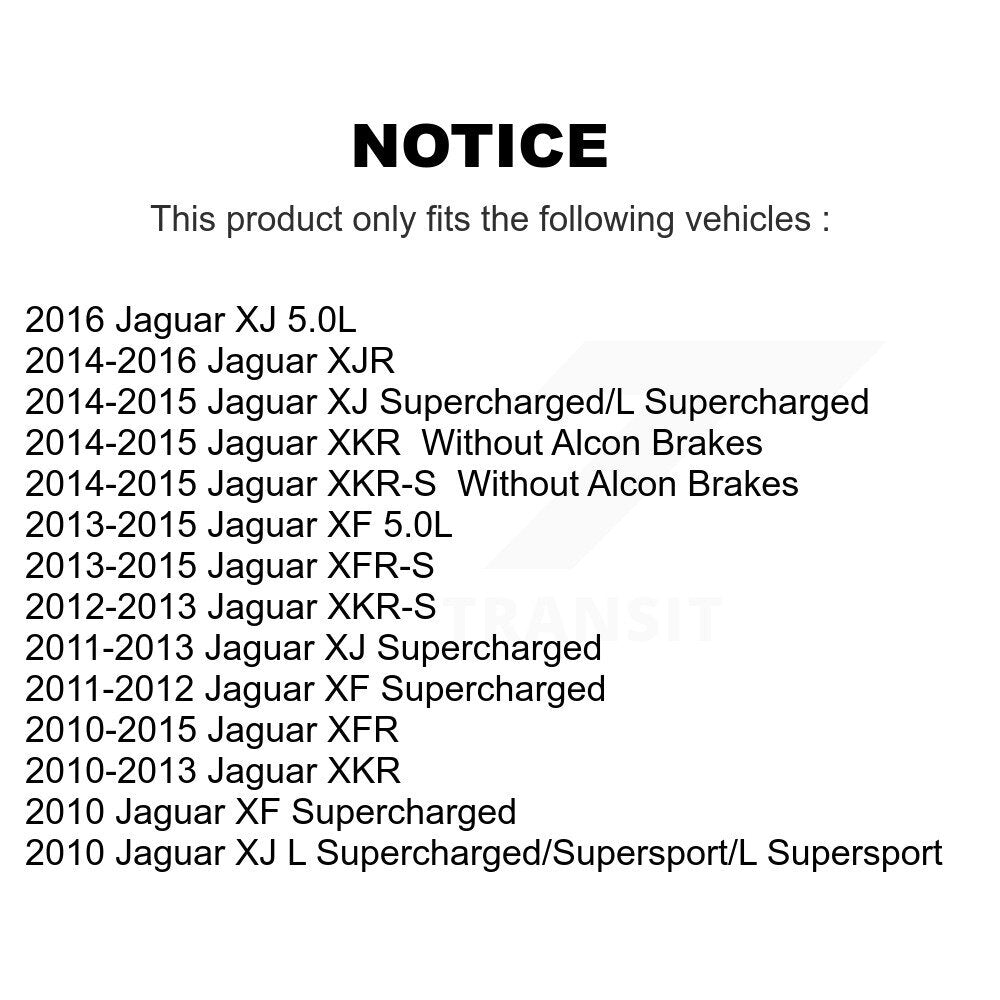 Plaquettes de frein à disque arrière en céramique, pour Jaguar XF XJ XKR XFR XKR-S XFR-S XJR CMX-D1449