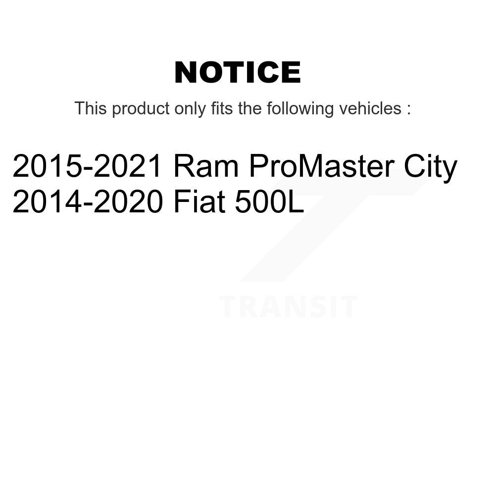 Plaquettes de frein à disque avant en céramique, pour Ram ProMaster City Fiat 500L CMX-D1721