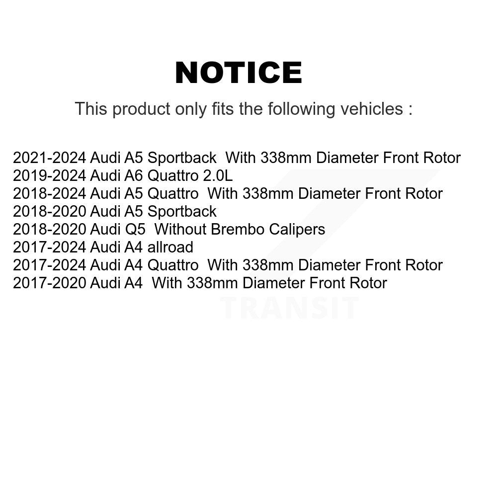 Plaquettes de frein à disque avant en céramique, pour Audi Q5 A4 Quattro A5 Sportback allroad A6