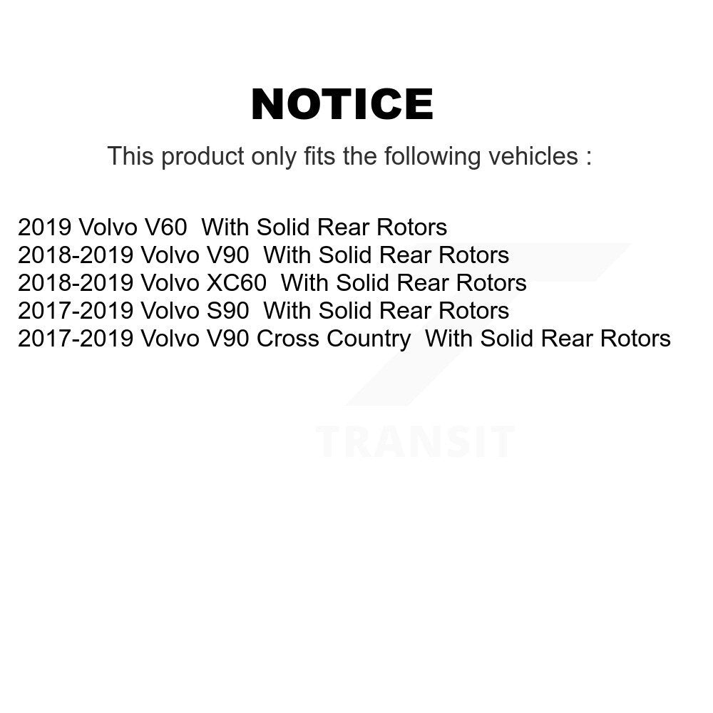Plaquettes de frein à disque en céramique arrière, pour Volvo XC60 V90 Cross Country S90 V60 CMX-D1938