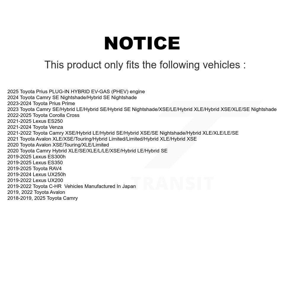 Plaquettes de frein à disque avant en céramique, pour Toyota RAV4 Camry C-HR Corolla Cross Lexus