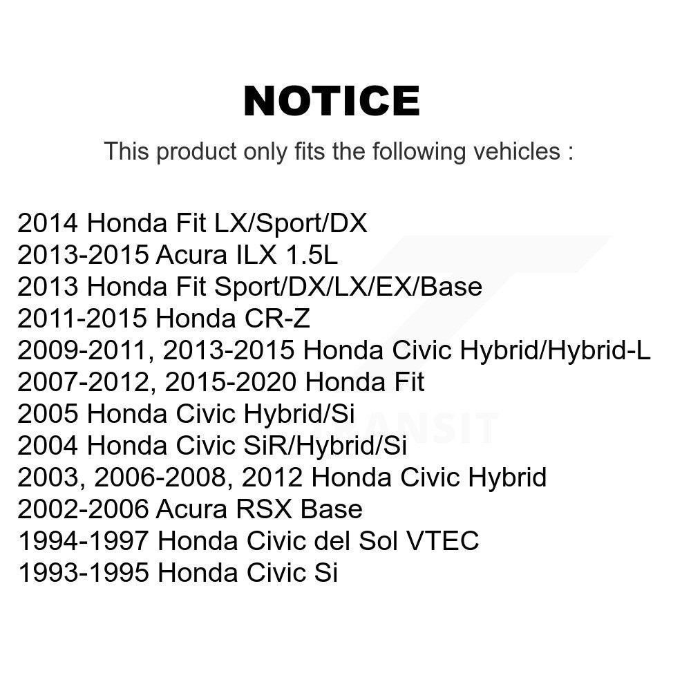 Plaquettes de frein à disque avant en céramique, pour Honda Civic Fit Acura ILX RSX CR-Z del Sol