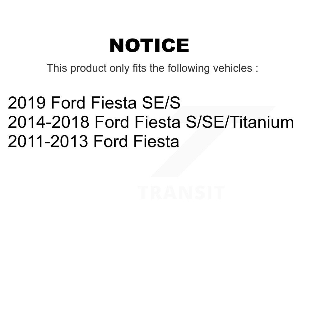 Rotor de frein à disque perforé perforé avant (1 pièce seulement) pour Ford Fiesta