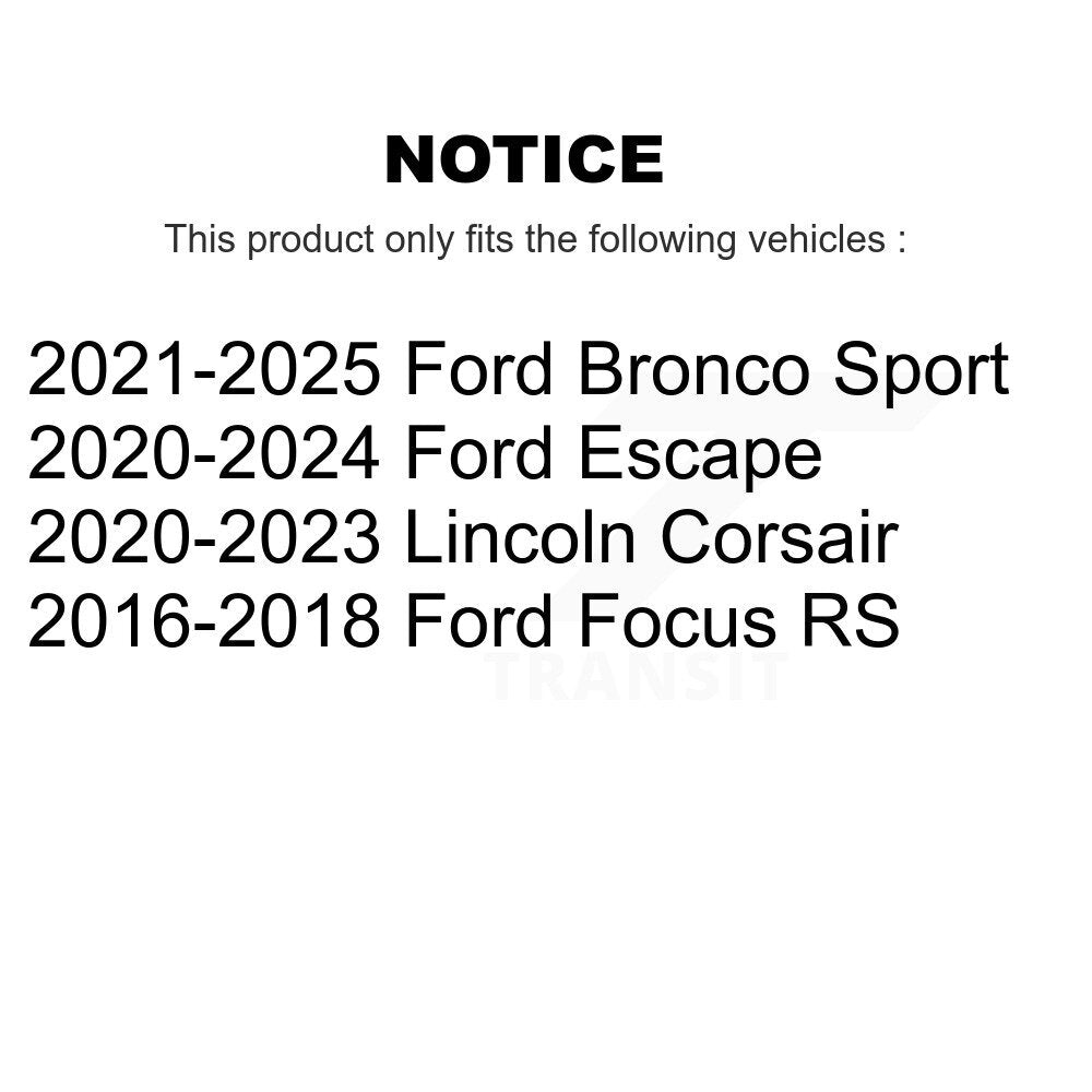 Rotor de frein à disque arrière, pour Ford Escape Bronco Sport Focus Lincoln Corsair