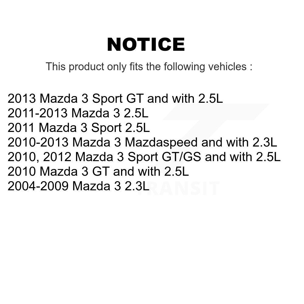 Rotor de frein à disque percé à fente (1 pièce seulement) pour Mazda 3 Sport