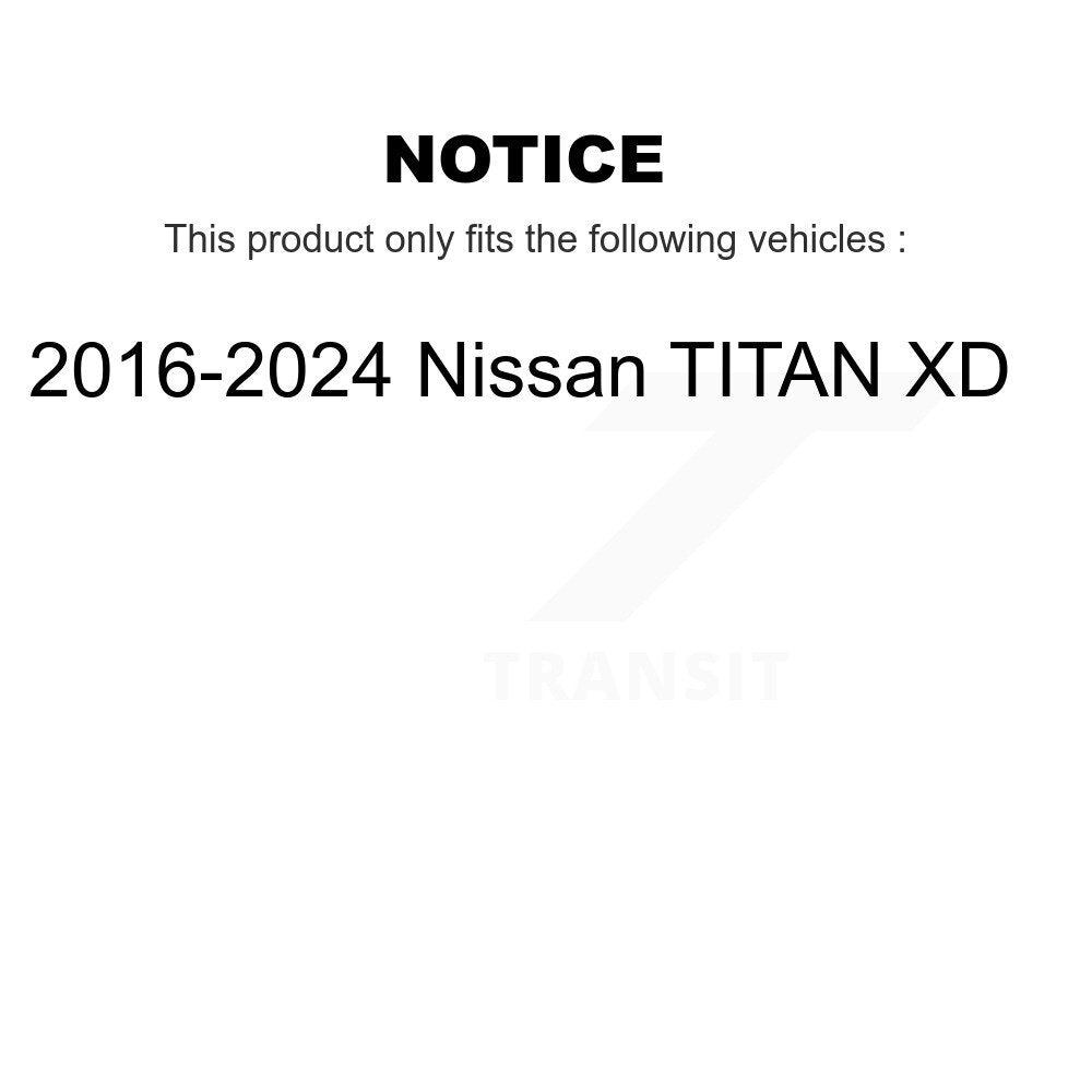 Rotor de frein à disque percé perforé avant (1 pièce seulement) pour Nissan TITAN XD