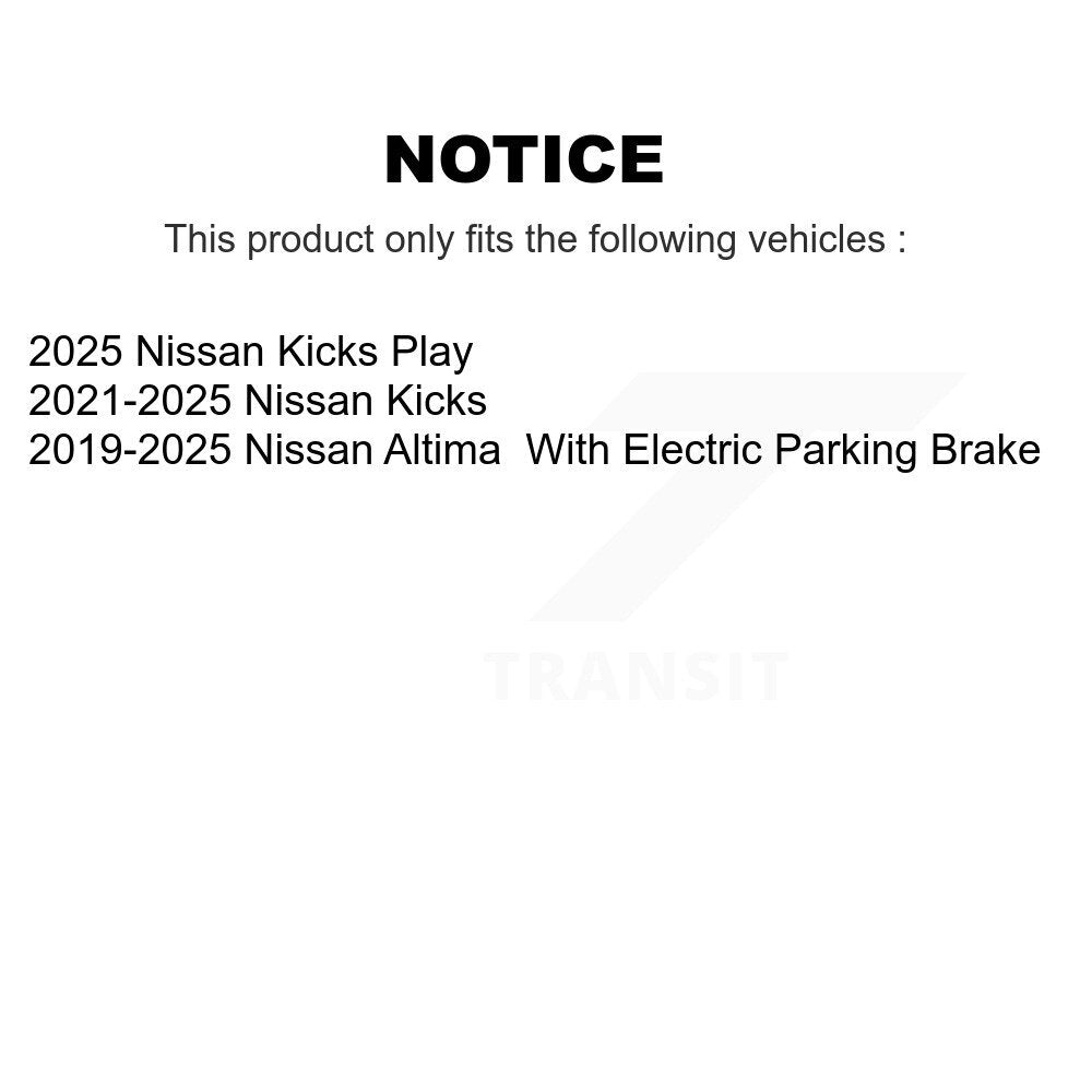 Rotor de frein à disque perforé perforé à l'arrière (1 pièce seulement) pour les coups de pied Nissan