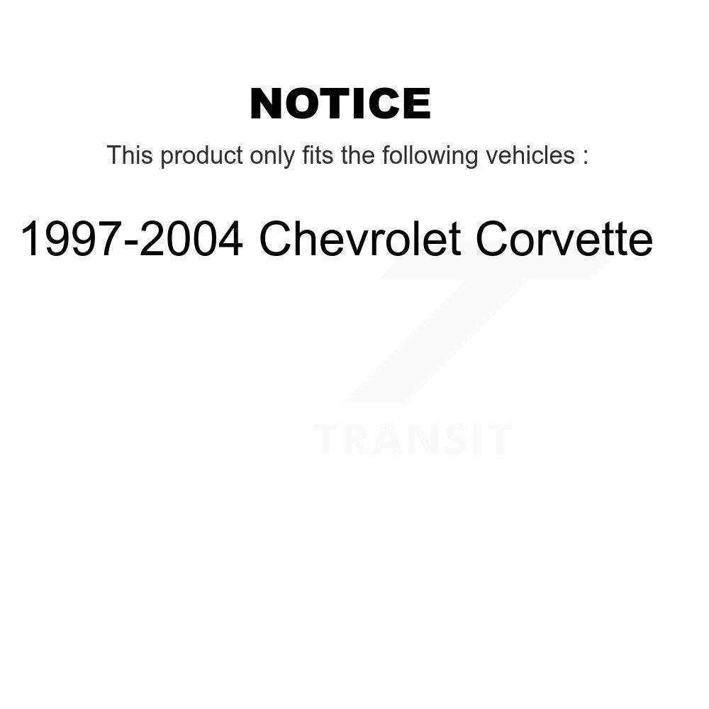 Rotor de frein à disque arrière droit pour Chevrolet Corvette 1997-2004 GCR-56703