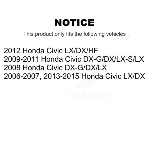 Tambour de frein arrière revêtu pour Honda Civic GCR-9775