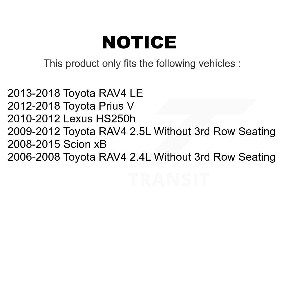 Rotor de frein à disque avant, pour Toyota RAV4 Prius V Scion xB Lexus HS250h GCR-980477