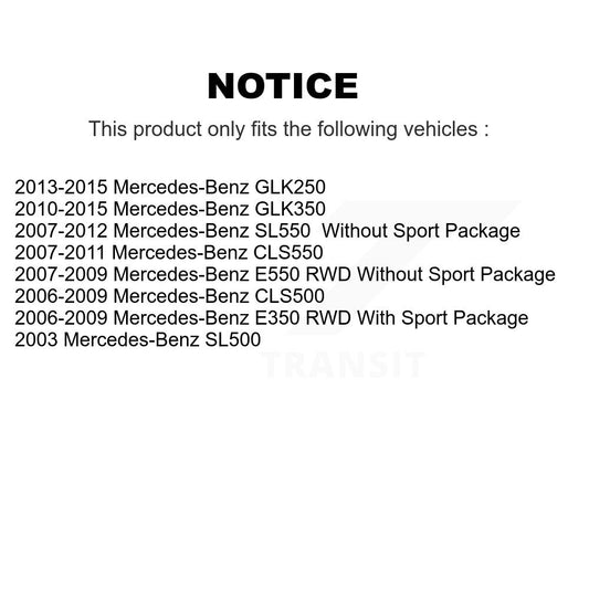 Rotor de frein à disque avant, pour mercedes-benz GLK350 GLK250 CLS550 CLS500 E550