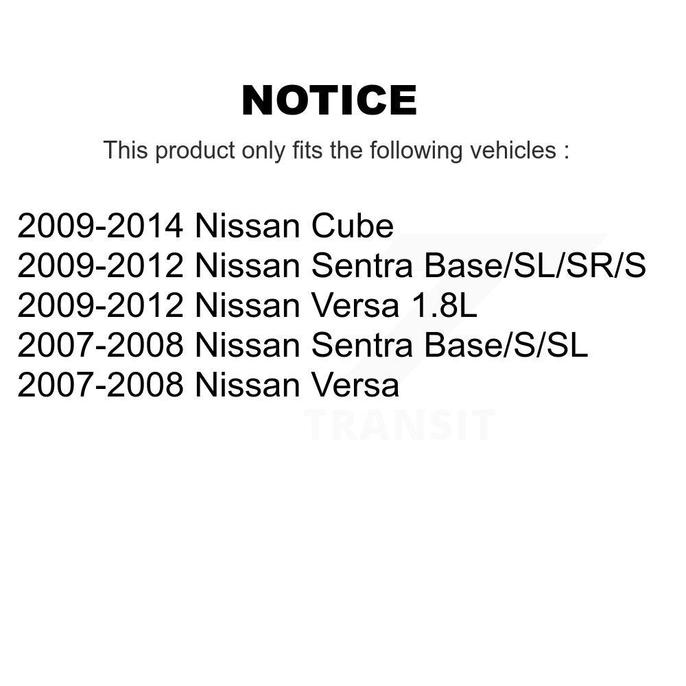 Rotor de frein à disque avant pour Nissan Versa Sentra Cube GCR-980561