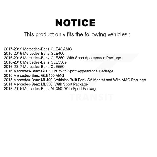 Rotor de frein à disque arrière, pour mercedes-benz ML350 GLE350 GLE43 AMG GLE400 ML400