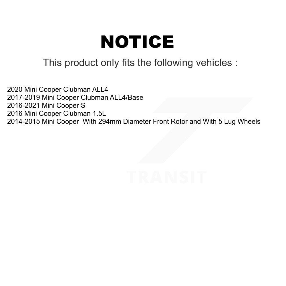 Rotor de frein à disque avant pour Mini Cooper Clubman GCR-981823