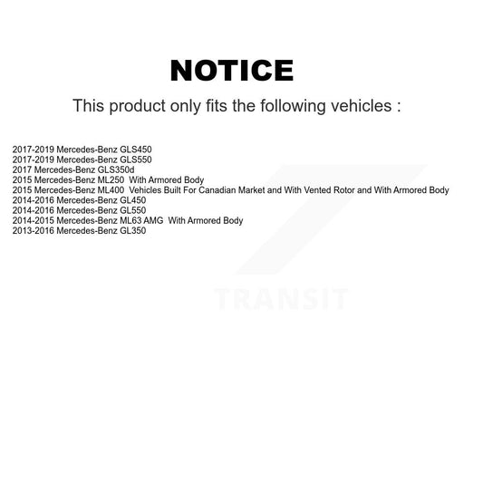 Rotor de frein à disque arrière, pour mercedes-benz GL350 GLS450 ML400 GLS550 GL550 GL450