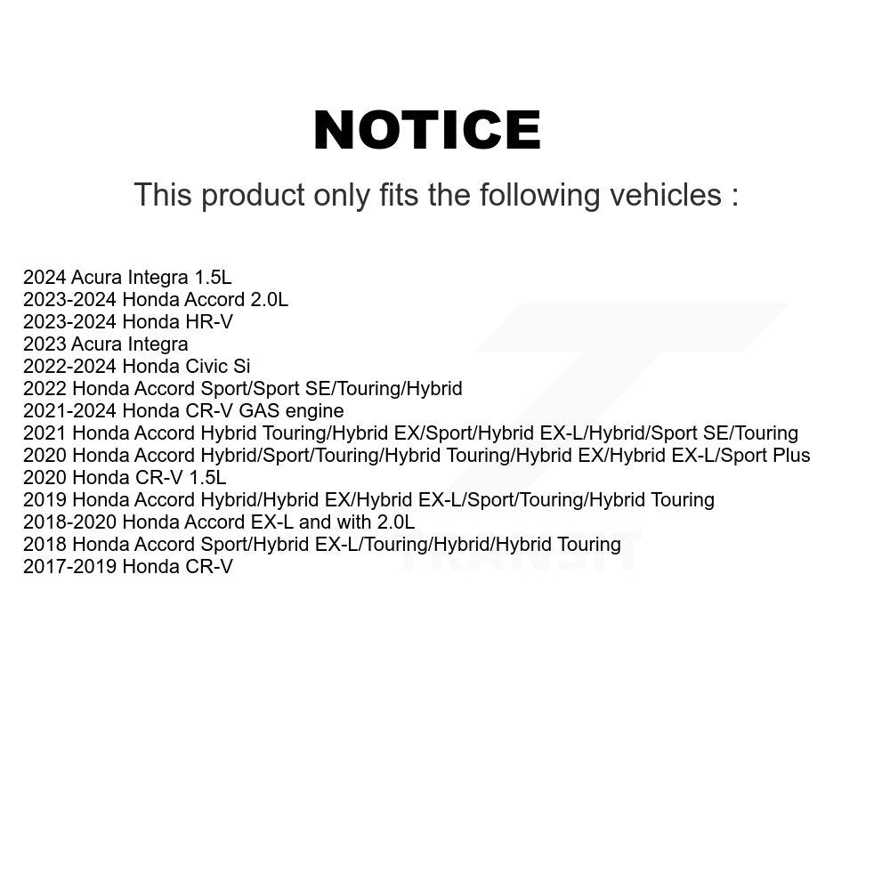 Rotor de frein à disque avant, pour Honda CR-V Civic Accord HR-V Acura Integra GCR-98212