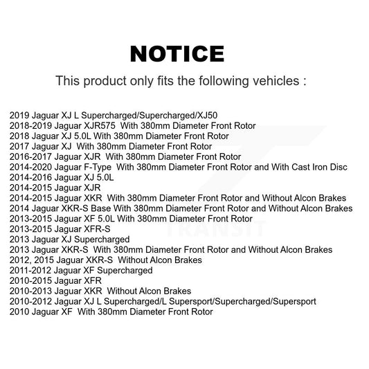 Rotor de frein à disque avant, pour Jaguar Type F XF XJ XKR XFR XKR-S XFR-S XJR XJR575
