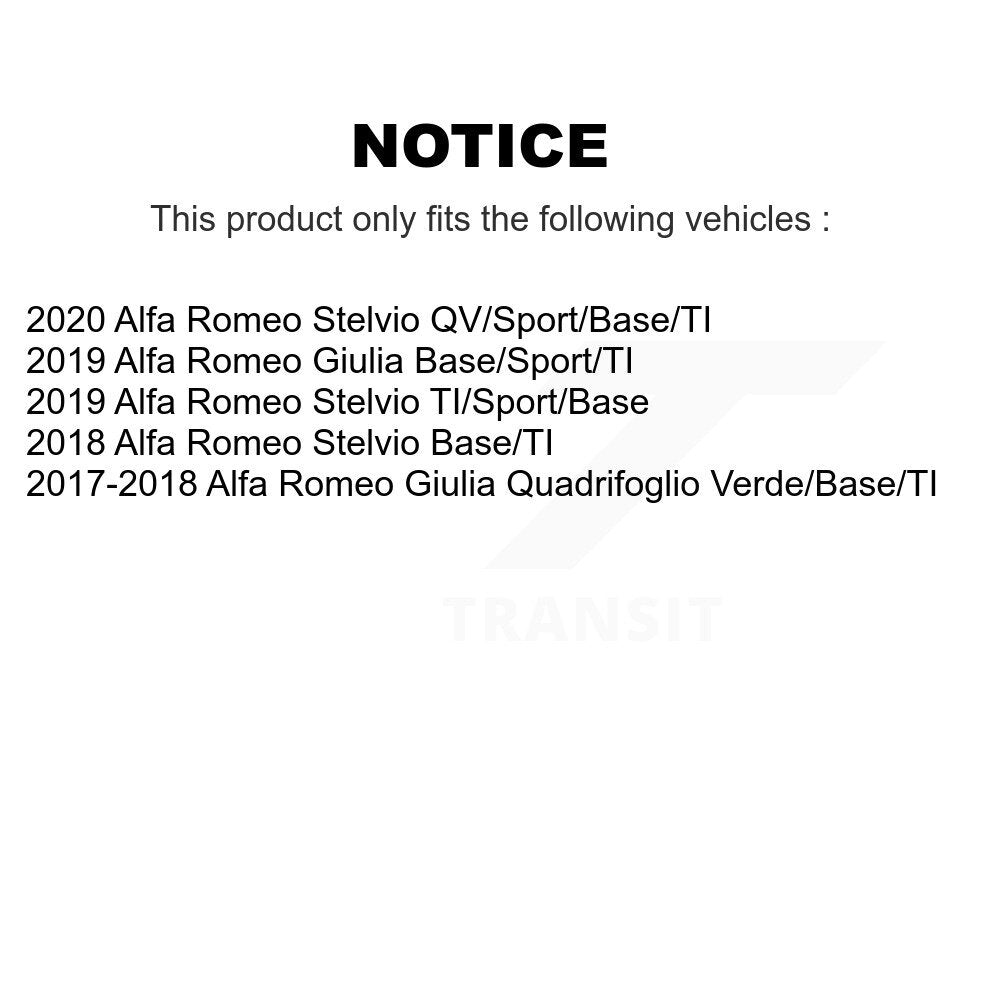 Rotor de frein à disque arrière pour Alfa Romeo Stelvio Giulia GCR-G8404