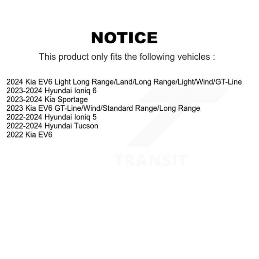 Rotor de frein à disque avant, pour Hyundai Tucson Kia Sportage Ioniq 5 EV6 6 GCR-G8463