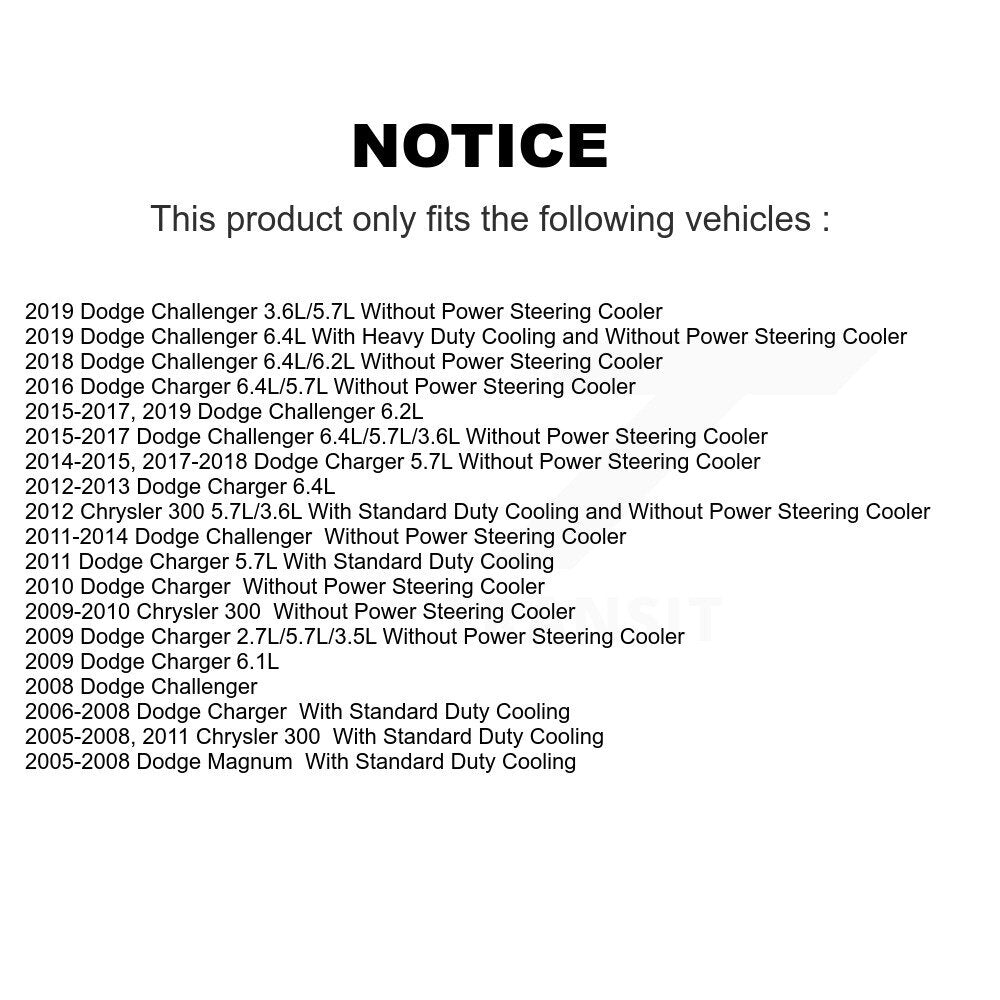 Climatiseur Condenseur AC pour chargeur Dodge Chrysler 300 Challenger Magnum