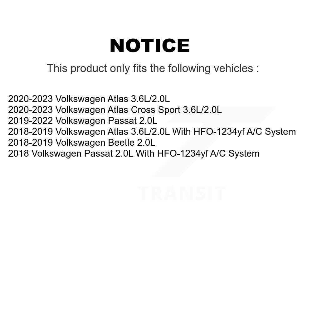 Climatiseur Compresseur AC avec pour Volkswagen Atlas Cross Sport Passat Beetle