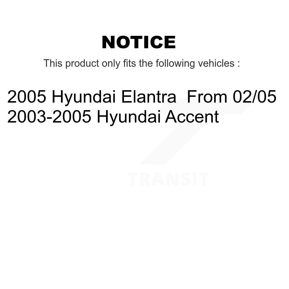 Kit de cylindre de roue de frein à tambour arrière, pour Hyundai Accent Elantra K14-100106