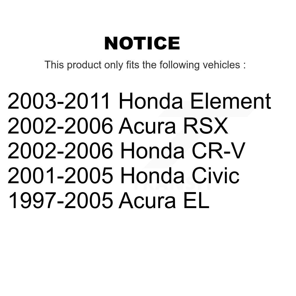 Filtre à air d'habitacle (paquet de 12) pour Honda Civic CR-V Acura EL Element RSX K54-101085